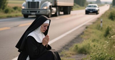 Дальнобойщик подвез монашку по пути. От произошедшего дальше ему стало не по себе