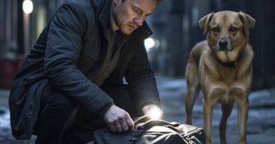 Три дня собака не отходила от помойного кулька. Только на четвёртый день человек узнал причину