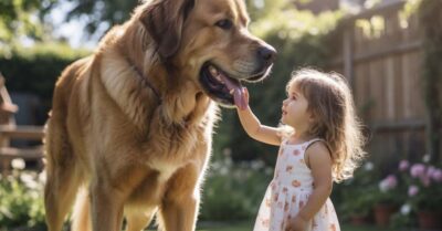 Маленькая девочка без страха приблизилась к огромному псу. Мгновения, которые могли стать роковыми, завершились исходом, поразившим всех очевидцев