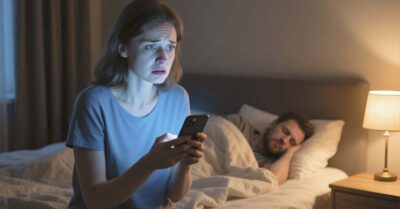 Засыпая рядом с мужем, взяла мобильник посмотреть время — и увидела то, чего никогда не должна была видеть…