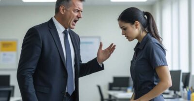 «Раз мозгов нет, будешь полы мыть!» — орал начальник на новую уборщицу. Но его уверенность испарилась в тот миг, когда она набрала номер отца.