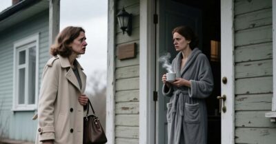 «Твои пожитки я выбросила на помойку», — холодно бросила любовница моего мужа, и, преградив мне путь в дом