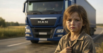Дальнобойщик узрел на автотрассе плачущую девчушку, но кто бы мог подумать…