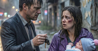 Спеша на миллионную сделку, бизнесмен в последний момент заметил замерзающую мать с ребёнком. Не думая, он отдал ей ключи от элитного коттеджа со словами «Обогрейтесь». Позже он понял, что это было лучшее решение в его жизни