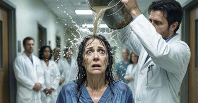 Разъяренный главврач, желая унизить техничку, плеснул в ее водой со словами: «Запомни свое место, ты здесь ничто!». Дверь тихо открылась. На пороге стоял тот, увидев его, главврач буквально обмяк, потеряв дар речи