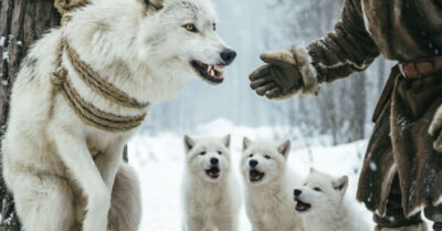 Она была привязана к стволу, обессиленная, рычала от боли и страха. Но старик не побоялся протянуть руку. А через миг случилось то, что заставило заплакать даже небо