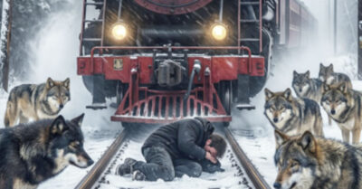 Сплошной стеной они вышли на рельсы, заставляя состав скрежетать тормозами. Машинист вгляделся в стекло — и сердце упало. Вся стая стояла в напряжённой позе, волчьи морды были повёрнуты не к поезду, а к придорожной канаве