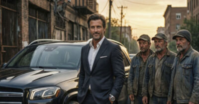 На две недели успешный бизнесмен исчез из своего привычного мира, чтобы, притворившись бомжом, испытать на себе другую реальность