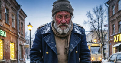 Его выгоняли из каждого подъезда. Собаки, люди, холод — все были против него. А потом одна женщина, у которой самой ничего не было, открыла дверь. И этот «никчёмный» бродяга
